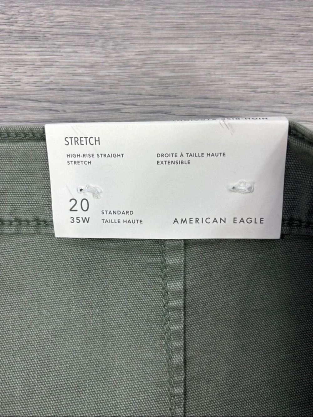 American Eagle High Rise Straight Cargo Pants - size 20 NWT - Picture 4 of 8